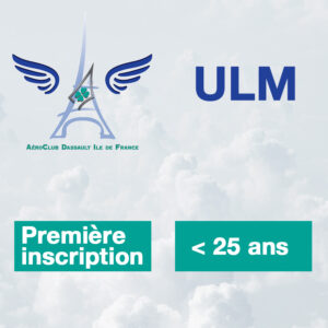 Pack Cotisation • ACDIF ULM ➔ 1ère inscription < 25 ans