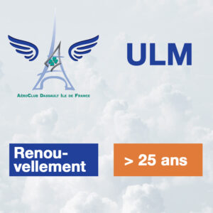 Pack Cotisation • ACDIF ULM ➔ Renouvellement inscription > 25 ans